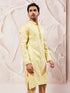 Men's Mint Green Silk Blend  Kurta